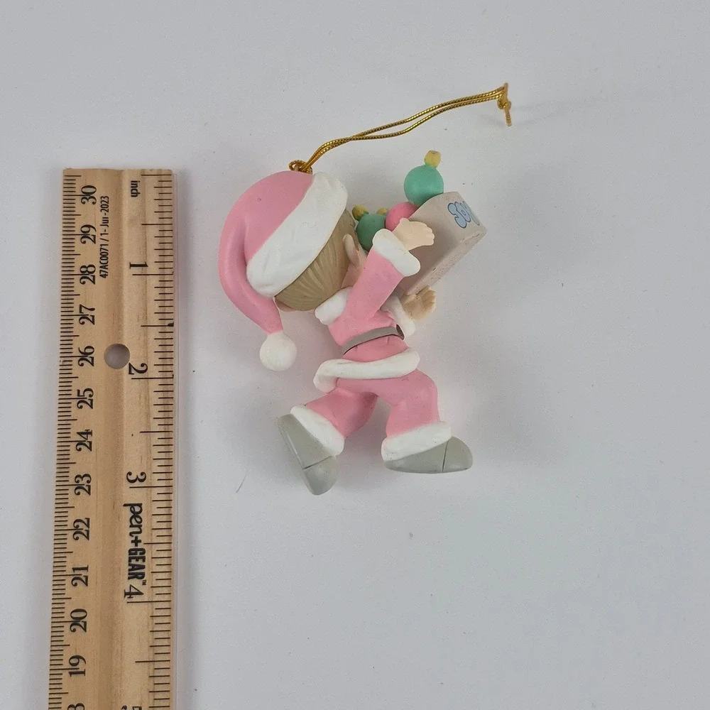 Precious Moments 1996 Home for the Holidays Ornament Pink Santa Boy Joy 266094